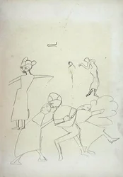 Estudio de Figuras, para la Cueva del Becerro de Oro